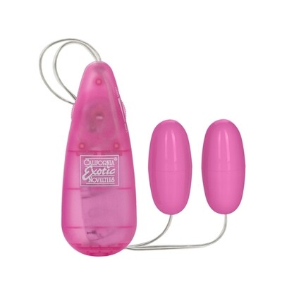 POCKET EXOTICS VIBRATING DOUBLES BULLETS PINK