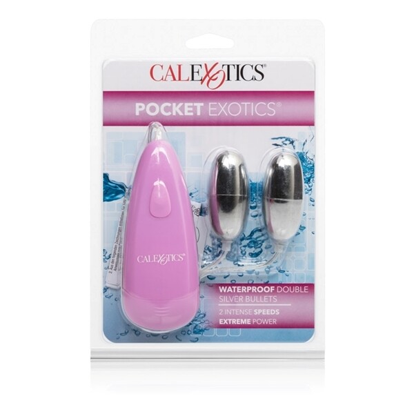 POCKET EXOTICS DOUBLE SILVER BULLET WATERPROOF