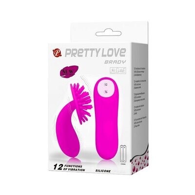 PRETTY LOVE BRADY CLITORAL VIBRATOR SILICONE FUCHSIA