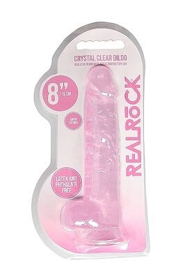 REALROCK 8" REALISTIC DILDO WITH BALLS PINK