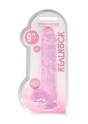 REALROCK 9" REALISTIC DILDO WITH BALLS PINK REALROCK 9" REALISTIC DILDO WITH BALLS PINK