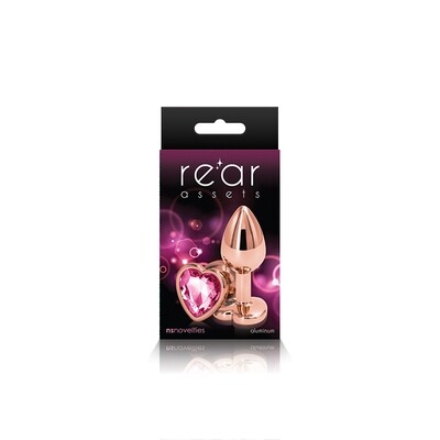 REAR ASSETS ROSE GOLD HEART SMALL PINK