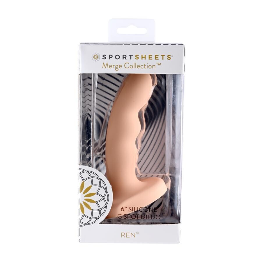 REN 6" SILICONE DILDO PEACH