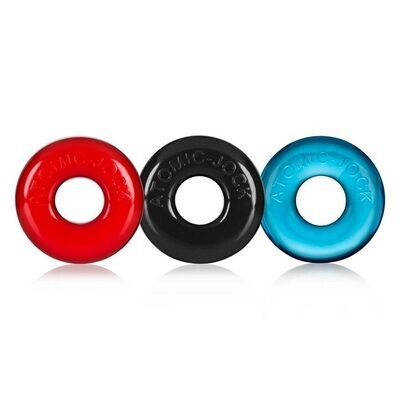 RINGER COCK RING 3 PK SMALL MULTICOLOR
