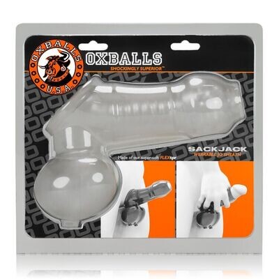 SACKJACK WEARABLE JACK OFF SHEATH CLEAR FROST
