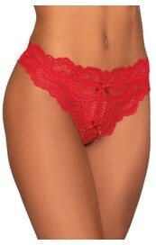 1468M OPEN BACK PANTY RED