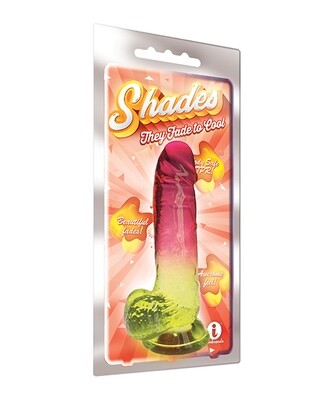 SHADES 8" GRADIENT DONG PINK AND YELLOW