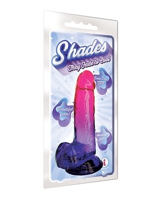 SHADES 8" GRADIENT DONG PINK AND PLUM