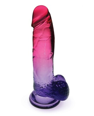 SHADES 8" GRADIENT DONG PINK AND PLUM