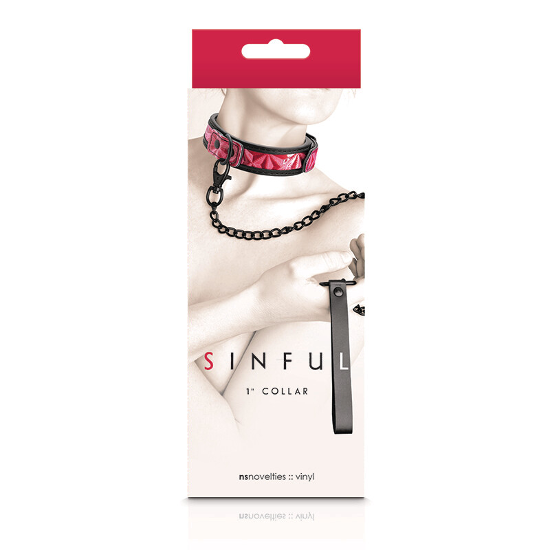 SINFUL 1" COLLAR PINK