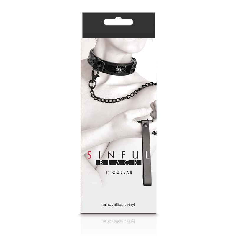 SINFUL 1" COLLAR BLACK