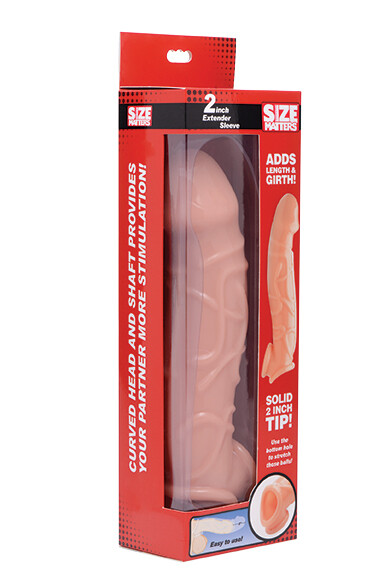 SIZE MATTERS 2" EXTENDER SLEEVE FLESH