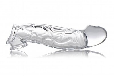 SIZE MATTERS 2 INCH CLEAR PENIS EXTENDER SLEEVE 