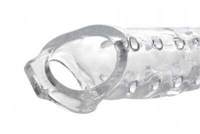 SIZE MATTERS 3" CLEAR PENIS EXTENDER SLEEVE