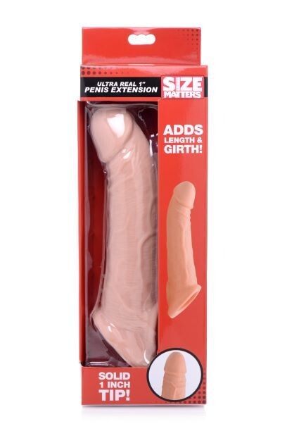SIZE MATTERS ULTRA REAL 1 INCH PENIS EXTENSION