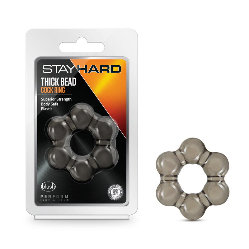 STAY HARD THICK BEADED COCK RIGHT BLACK