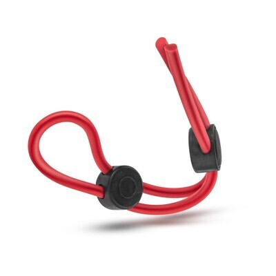 STAY HARD SILICONE DOUBLE LOOP COCK RING RED