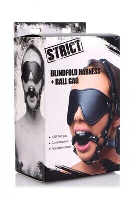 STRICT EYE MASK HARNESS WITH BALL GAG