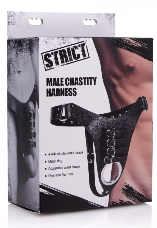 STRICT MALE CHASTITY HARNESS