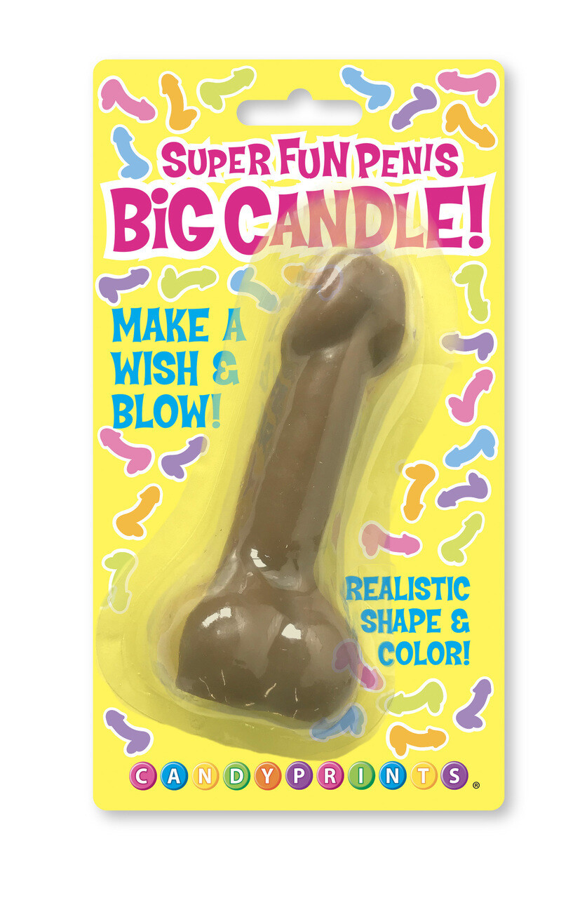 SUPER FUN BIG PENIS CANDLE BROWN