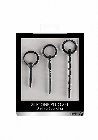 URETHRAL SOUNDING PLUG SET BLK