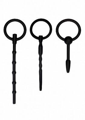 URETHRAL SOUNDING PLUG SET BLK
