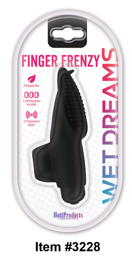 WET DREAMZ FINGER FRENZY FINGER PLAY VIBE BLACK