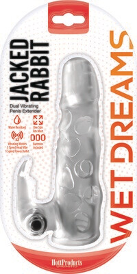 WET DREAMS JACKED RABBIT EXTENSION SLEEVE