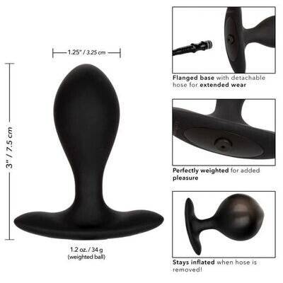 WEIGHTED SILICONE INFLATABLE PLUG