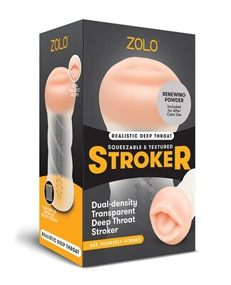 ZOLO MALE MASTURBATOR CLEAR DEEP THROAT ZOLO MALE MASTURBATOR CLEAR DEEP THROAT