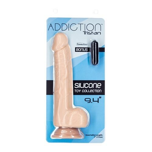 ADDICTION 100% TRISTEN 9" SILICONE COLLECTION BEIGE