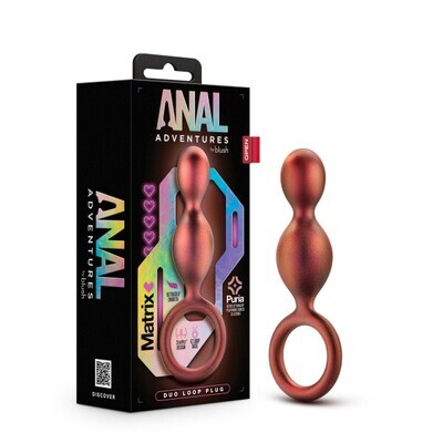 ANAL ADVENTURES MATRIX DUO LOOP PLUG COPPER ANAL ADVENTURES MATRIX DUO LOOP PLUG COPPER