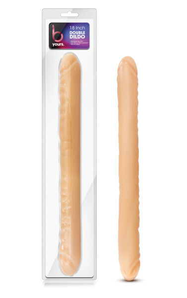 B YOURS 18" DOUBLE DILDO BEIGE B YOURS 18" DOUBLE DILDO BEIGE