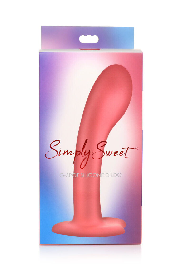 SIMPLY SWEET G SPOT SILICONE DILDO PINK