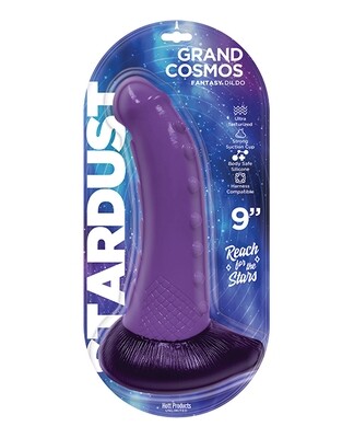 STARDUST GRAND COSMOS SILICONE DILDO 9" PURPLE