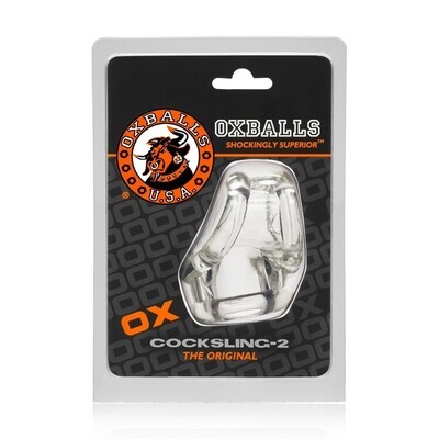 COCKSLING 2 COCK AND BALL SLING OXBALLS  CLEAR