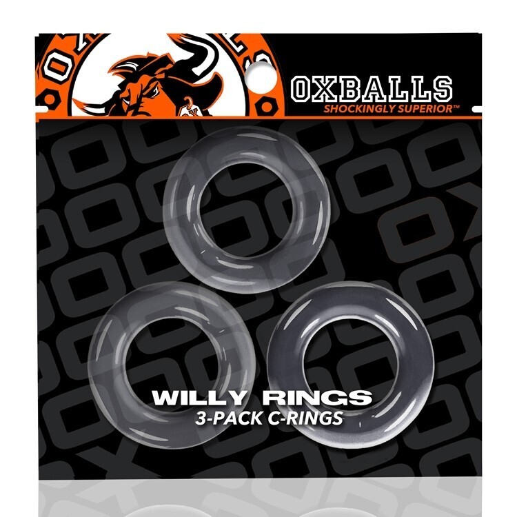WILLY RINGS 3 PK COCKRINGS CLR