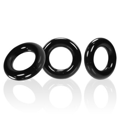 WILLY RINGS 3 PK COCKRINGS BLK