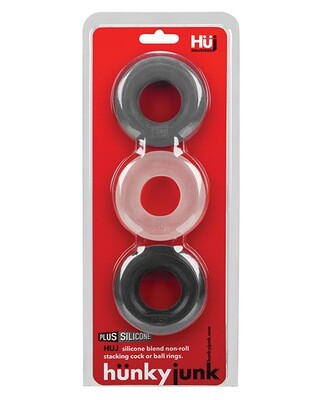 HUNKYJUNK HUJ C-RING 3PK TAR/ MULTI 