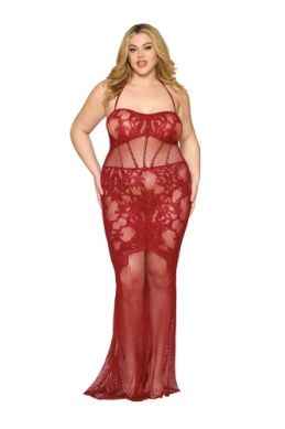 0487X BODYSTOCKING GOWN QUEEN