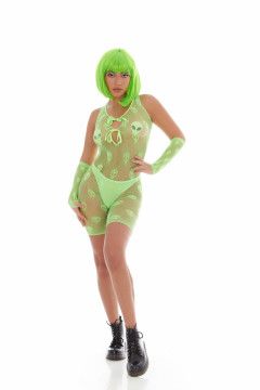 OUT OF THIS WORLD 4PC BODYSUIT GREEN