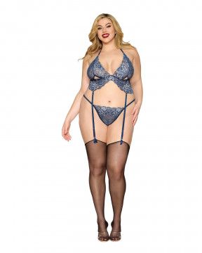 13522X BUSTIER AND GSTRING QUEEN