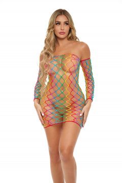 TASTE THE RAINBOW DRESS AND SLEEVE SET