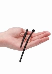 SILICONE BEGINNERS PLUG SET URETHRAL SOUNDING BLK