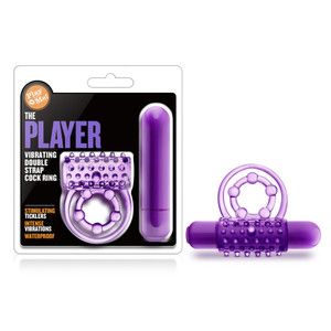PLAY WITH ME THE PLAYER VIBRATING DOUBLE STRAP C RING