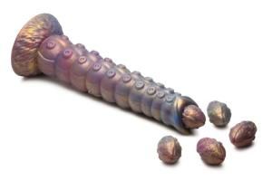CREATURE COCKS DEEP INVADER TENTACLE OVIPOSITOR SILICONE DILDO WITH EGGS
