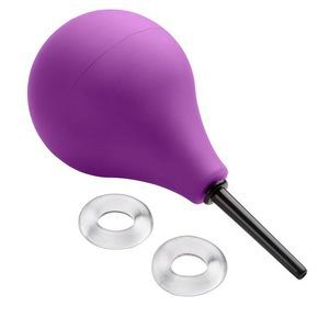 CLOUD 9 FRESH + DELUZE ANAL SOFT TIP ENEMA DOUCHE 7.6OZ WITH EX SQUEEZE BULD AND 2 RINGS