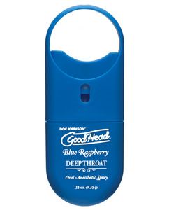 GOODHEAD DEEP THROAT SPRAY TO GO BLUE RAZZ