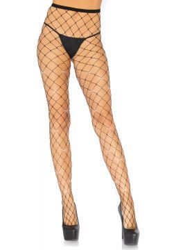 CRYSTALIZED FENCE NET TIGHTS BLK
