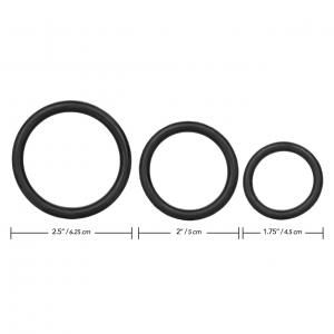 RUBBER RING BLACK 3PC SET